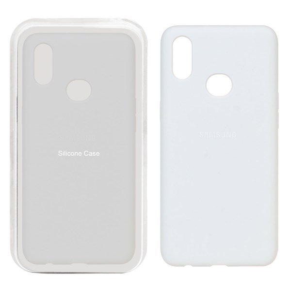 قاب سیلیکونی پاک کنی اورجینال Samsung Galaxy A10s - سفید (پک اصلی)